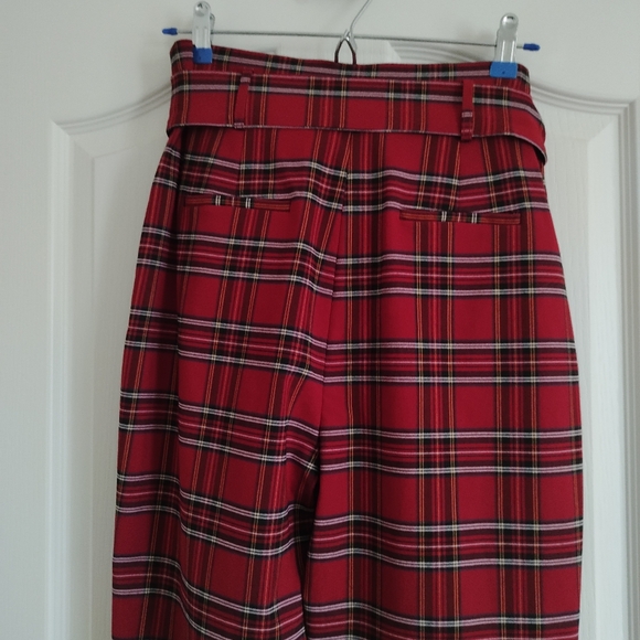 Antonio Melani Plaid High Waist Pants SZ 4 - Picture 5 of 5